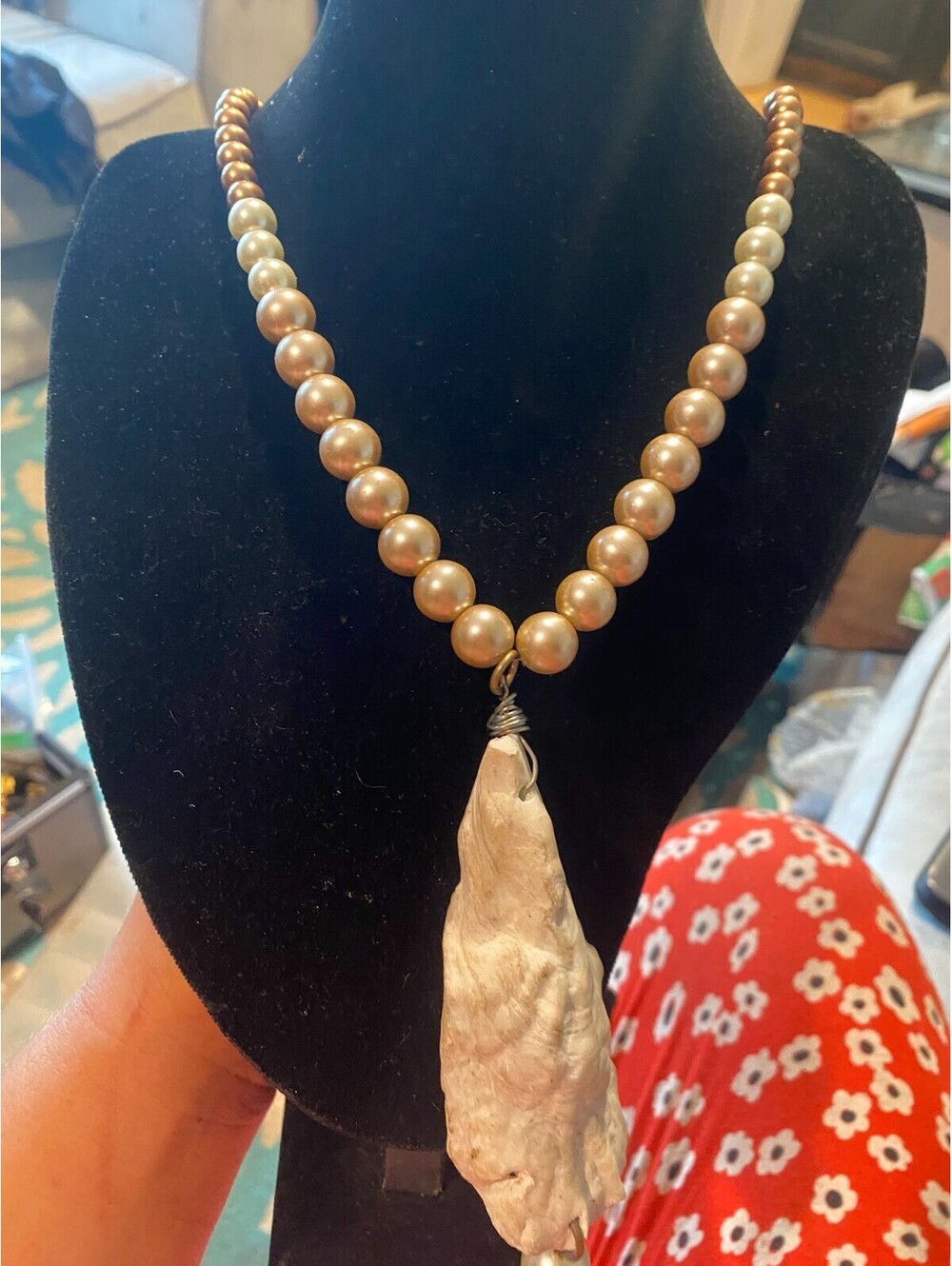 vintage boho statement necklace